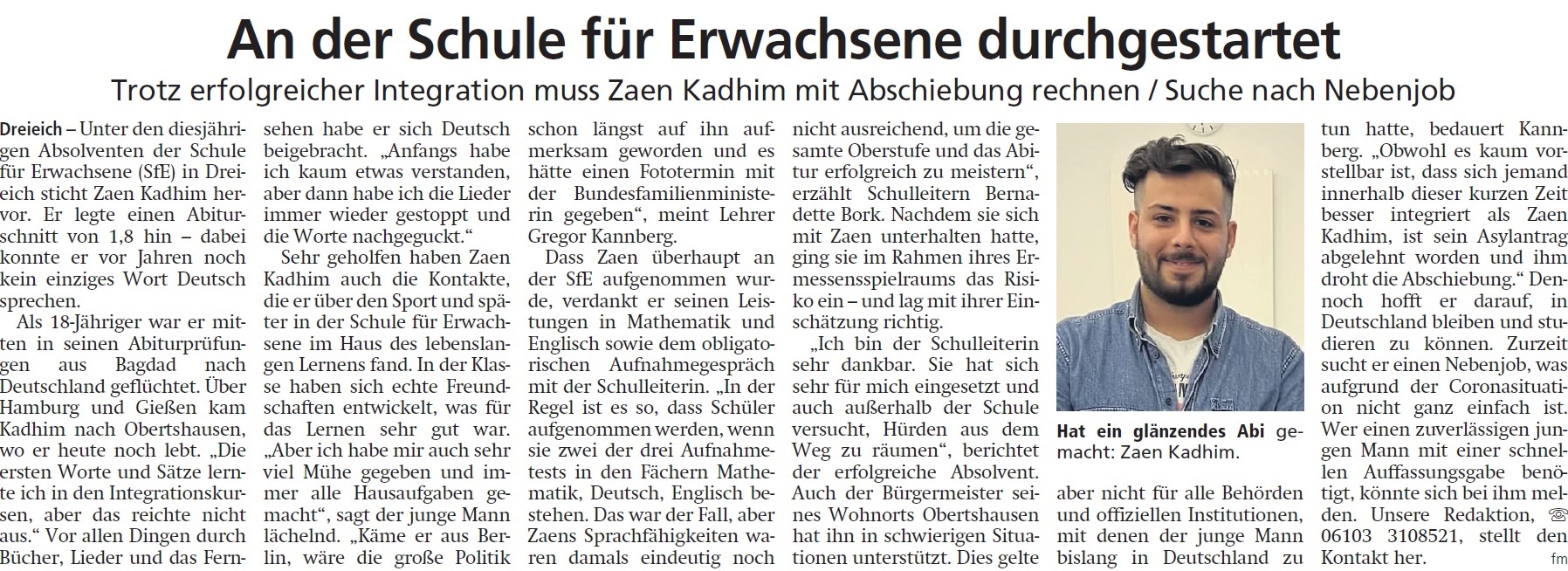 Abitur Schule für Erwachsene Dreieich 2020